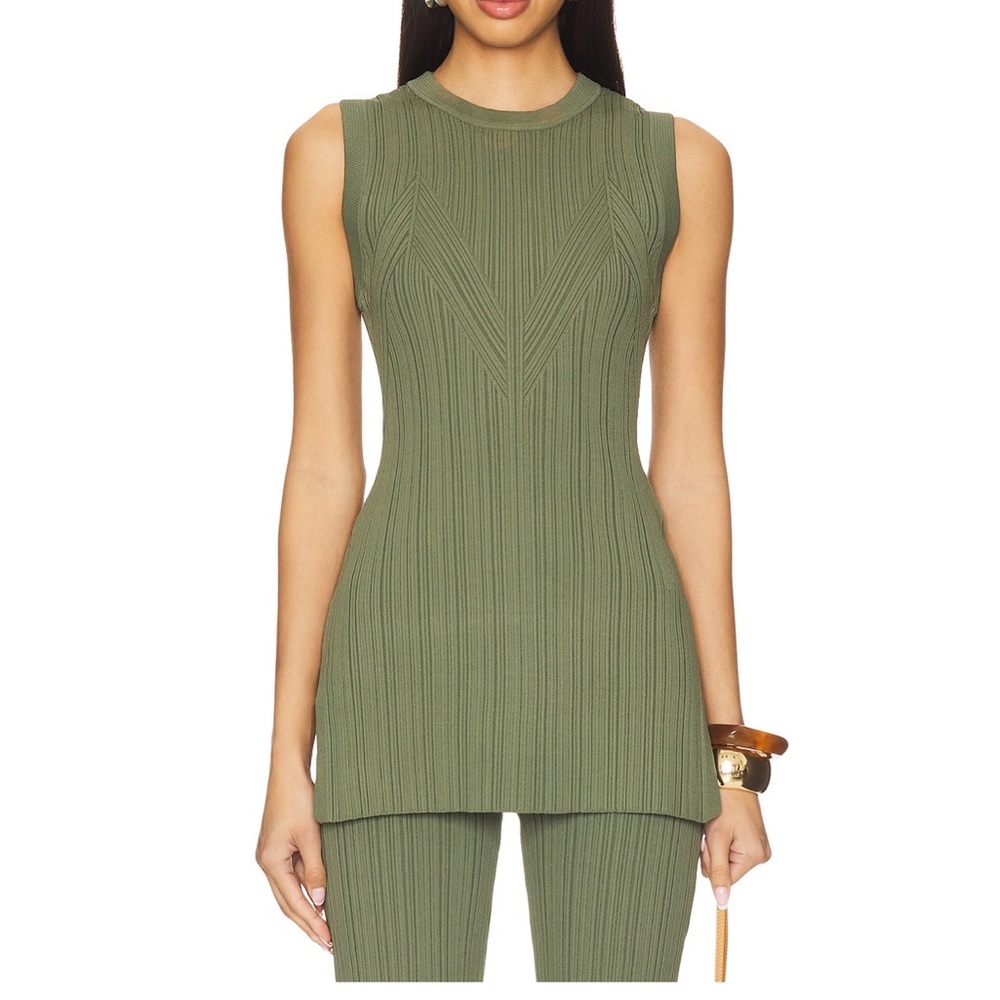 VERONICA BEARD Semma Rib Knit Tank NWT